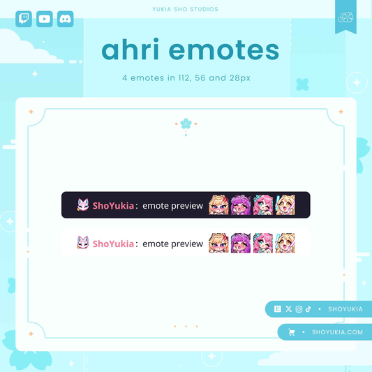 League of Legends Ahri Emotes