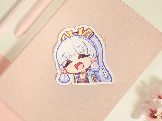 Genshin Impact Ayaka 3" Vinyl Stickers