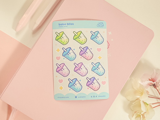 Boba Mini Sticker Sheet