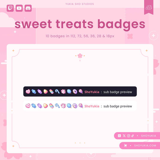 Sweet Treats Sub Badges