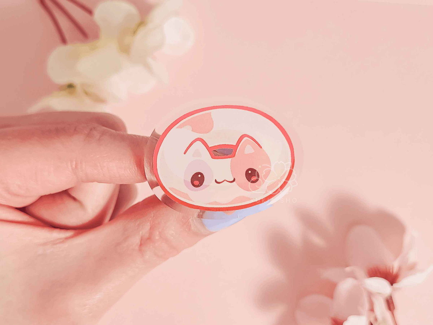 Cat Cafe Donut 1.5"Acrylic Pin