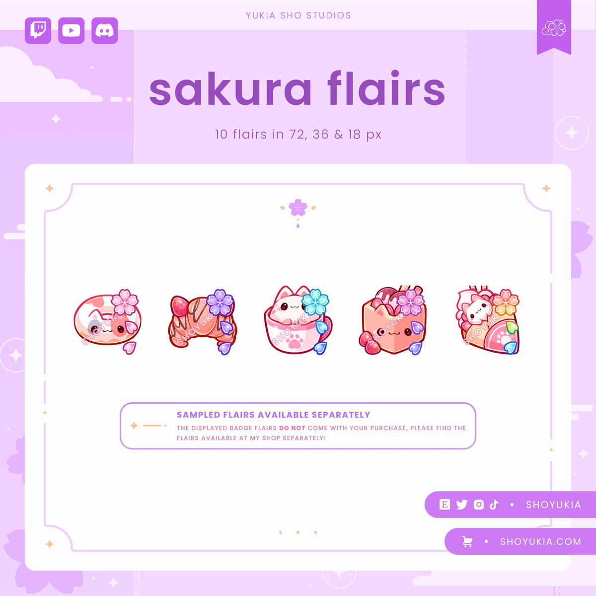 Cat Cafe Sub Badges