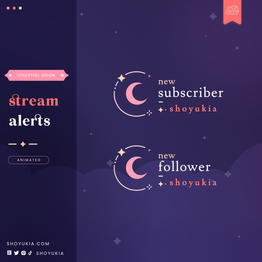 Celestial Moon Stream Alerts (Pink)