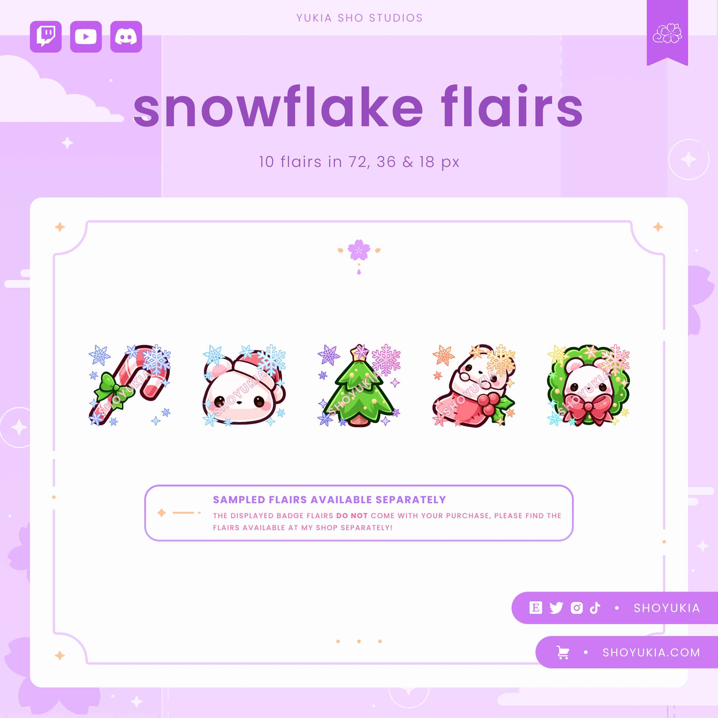 Christmas Sub Badges