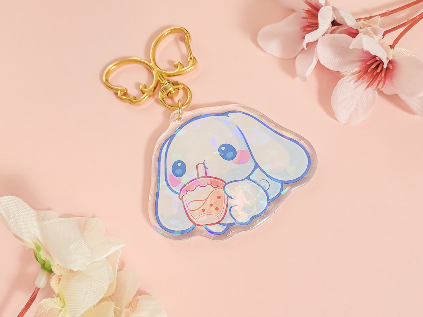 Kawaii Cinna Sip Acrylic Keychain Charm