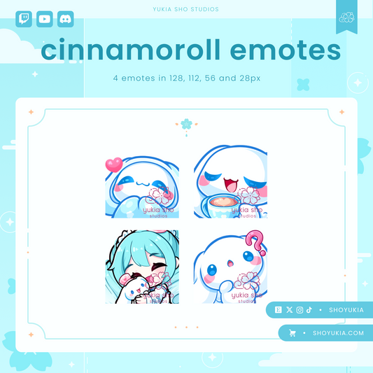 Kawaii Cinna Roll Emotes