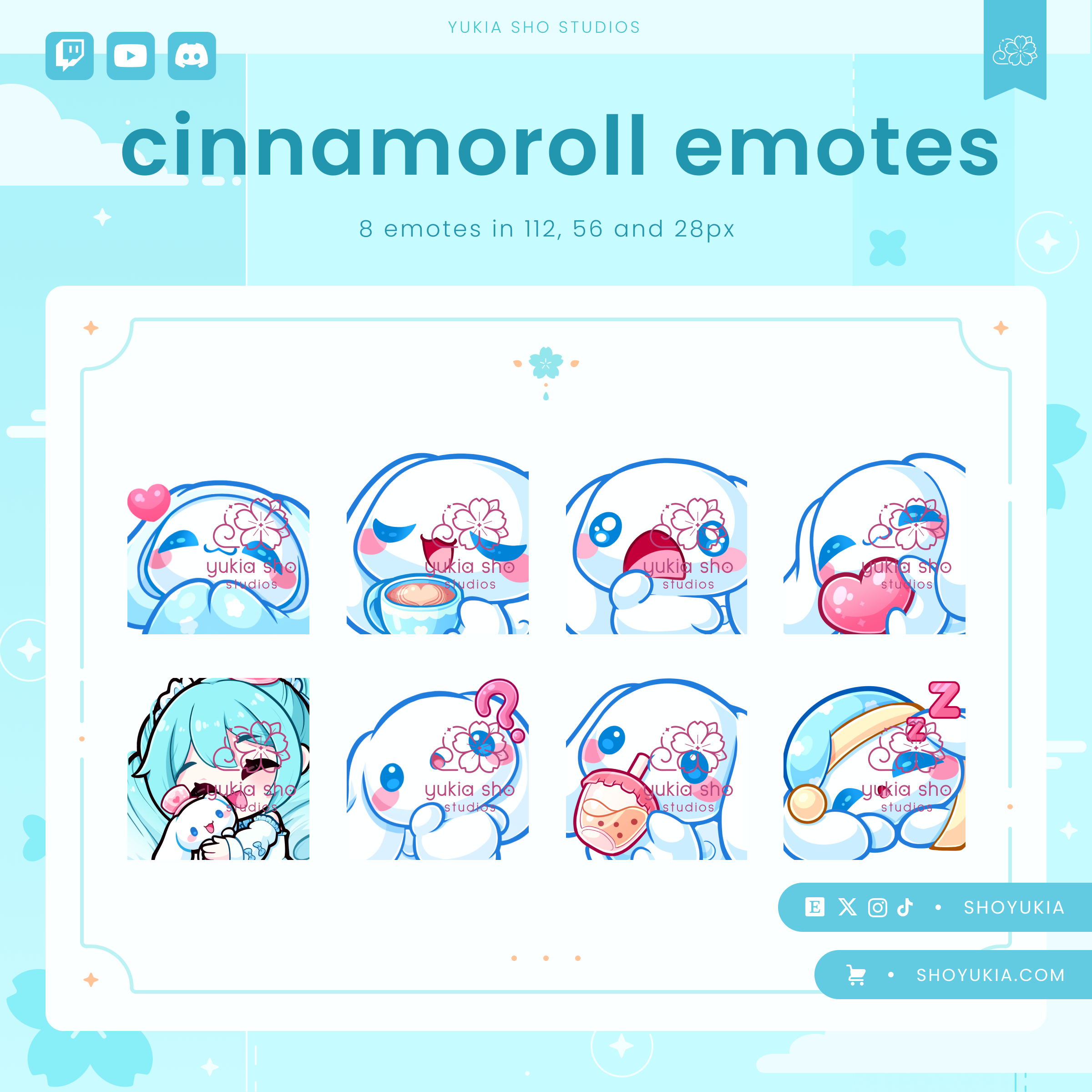 Premade Twitch, YouTube & Discord Emotes | High-Quality Emote Pack