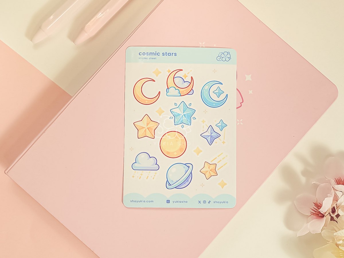 Cosmic Stars Mini Sticker Sheet