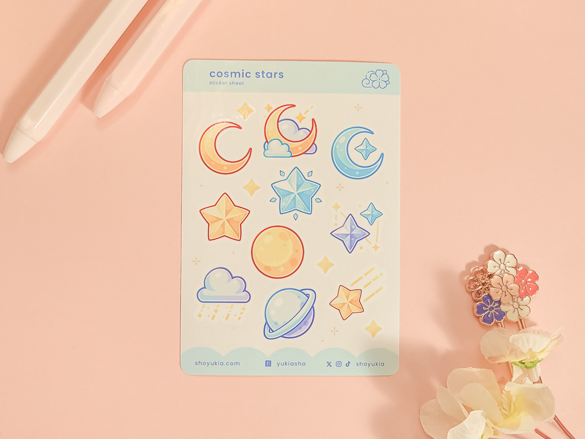 Cosmic Stars Mini Sticker Sheet
