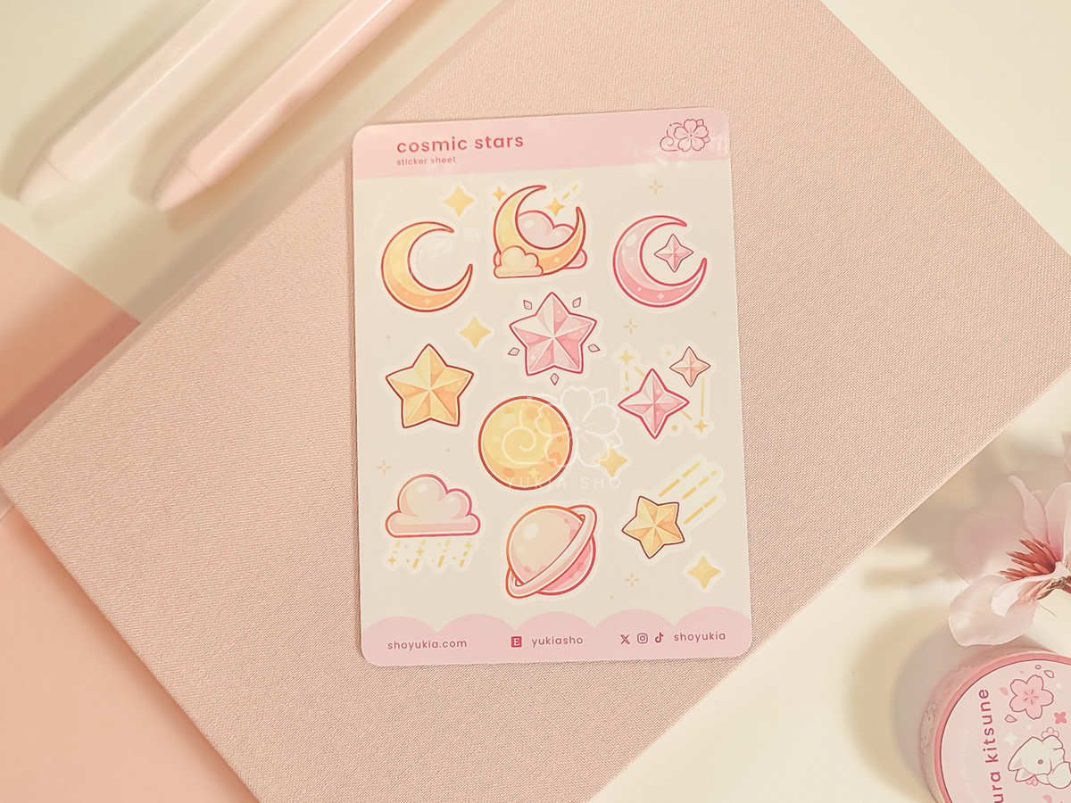 Cosmic Stars Mini Sticker Sheet