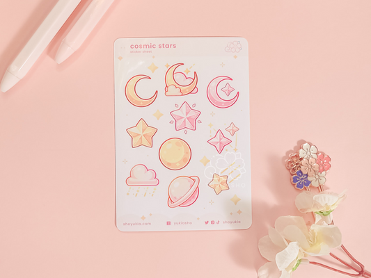 Cosmic Stars Mini Sticker Sheet