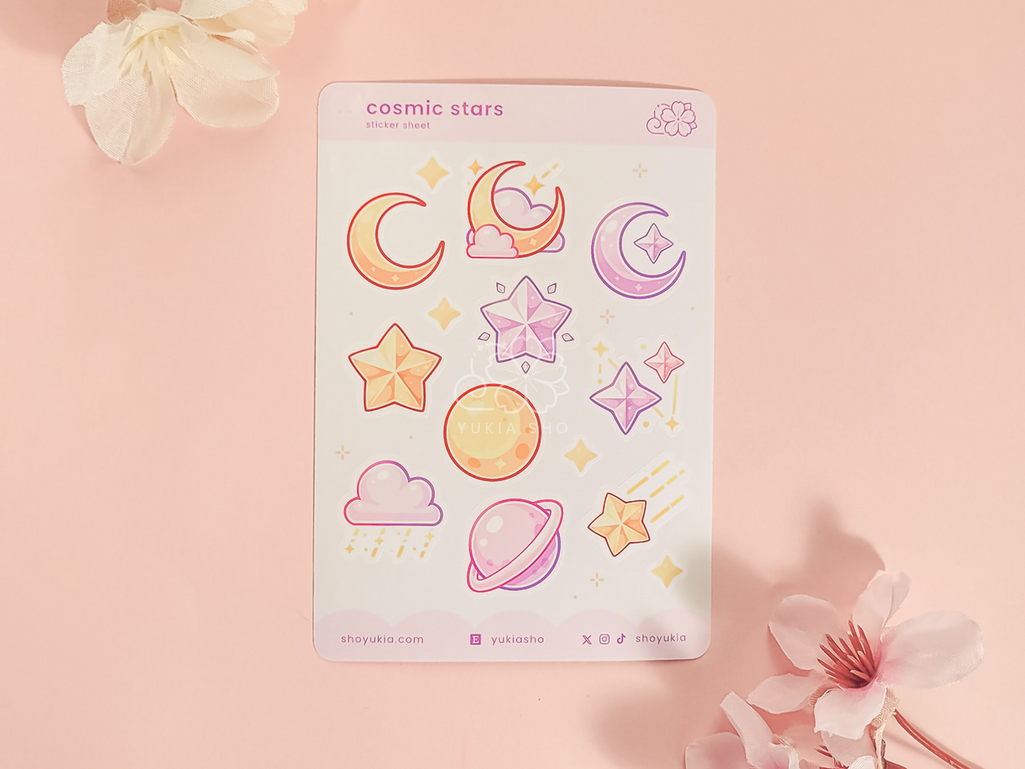 Cosmic Stars Mini Sticker Sheet