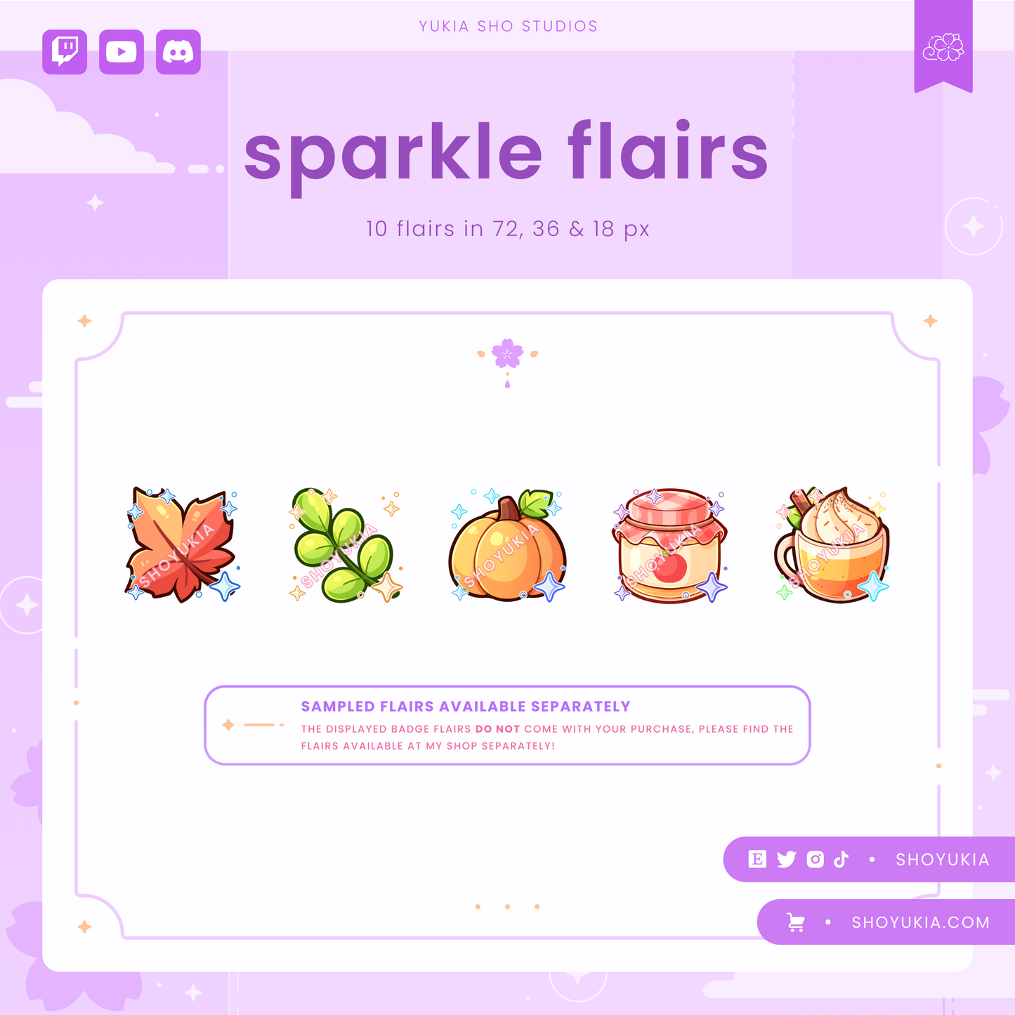 Cozy Autumn Sub Badges