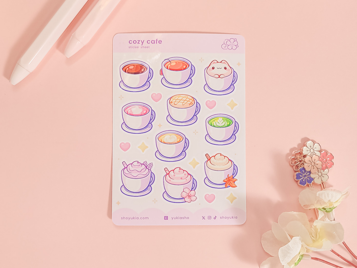 Cozy Cafe Mini Sticker Sheet