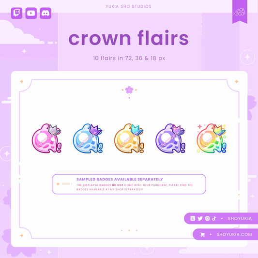 Crown Twitch Badge Flair (ANGLED)