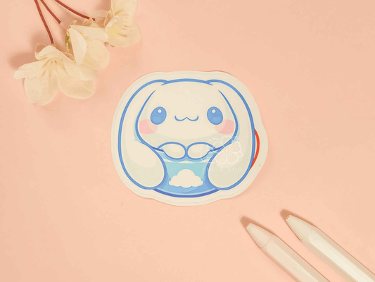 Kawaii Teacup Cinna Roll 3" Vinyl Sticker