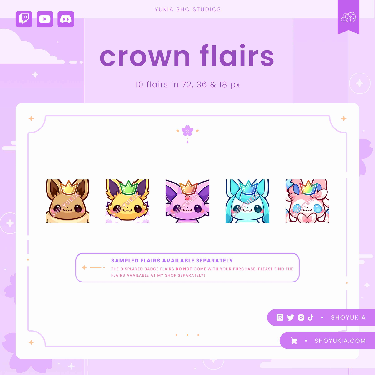 PKMN Eeveelution Sub Badges