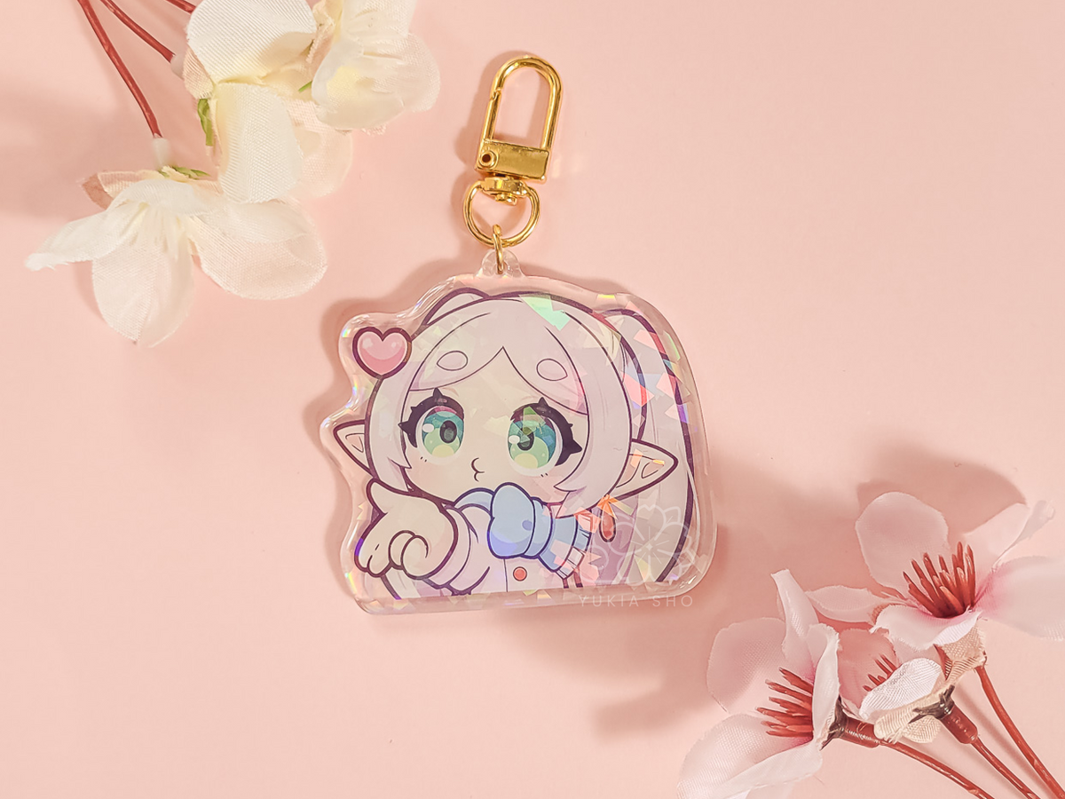 Frie Kiss Acrylic Keychain Charm