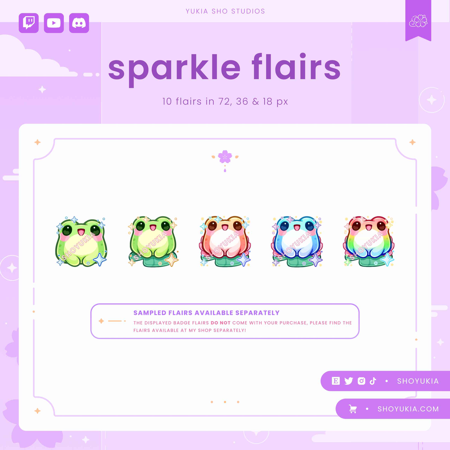 Kawaii Frog Sub Badges