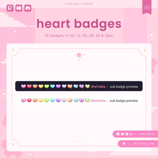 Heart Sub Badges