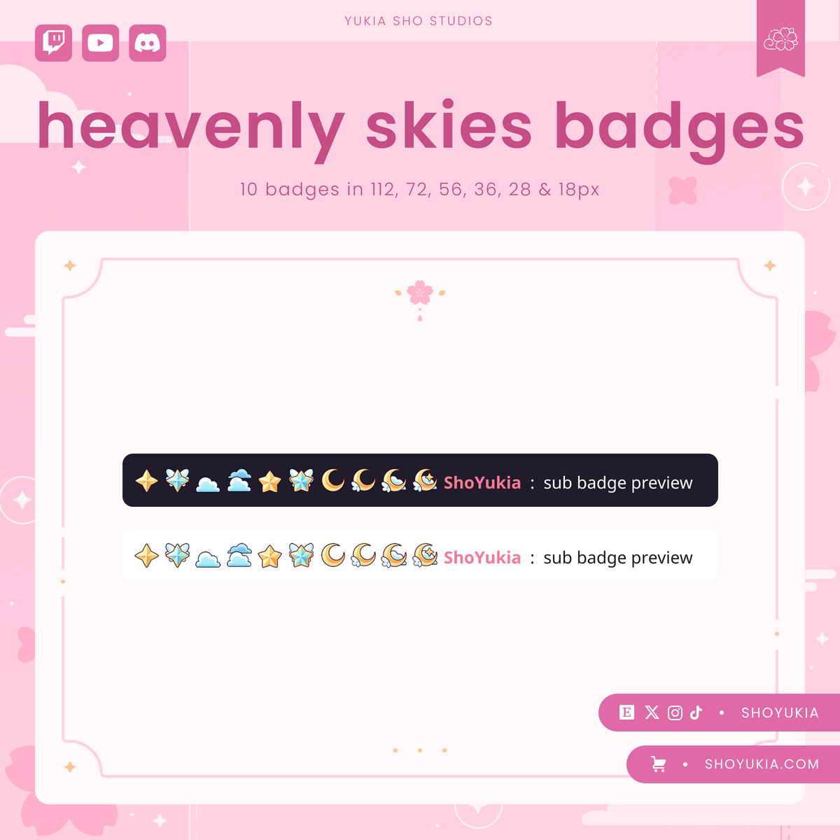 Heavenly Skies Sub Badges