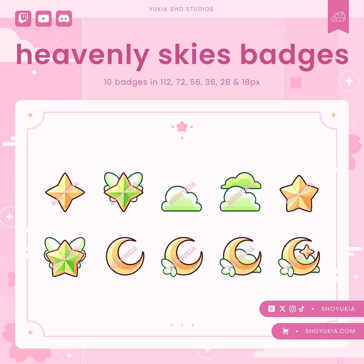 Heavenly Skies Sub Badges
