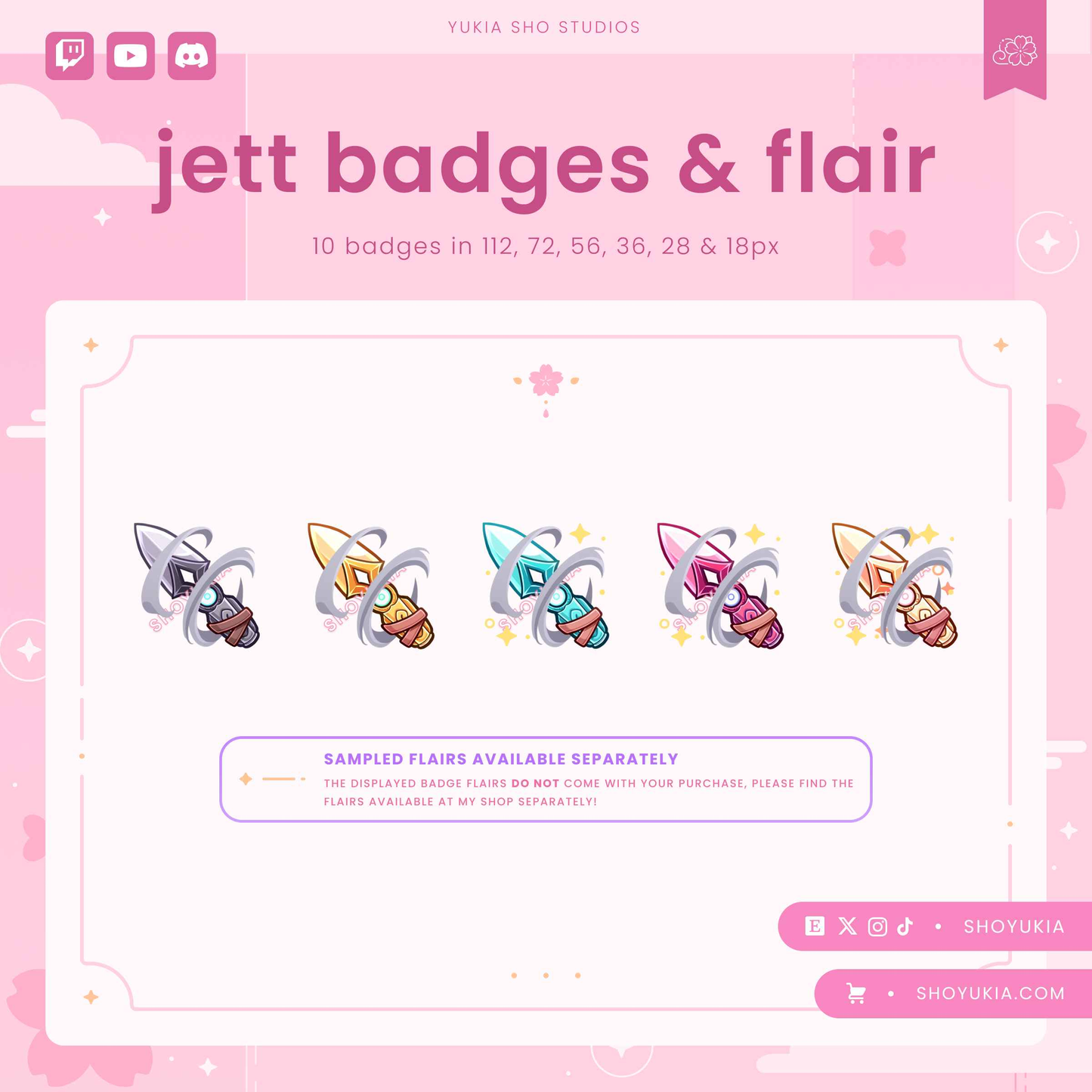 Valorant Jett Dagger Sub Badges