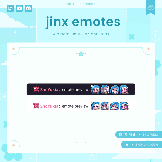 League of Legends Jinx Emotes