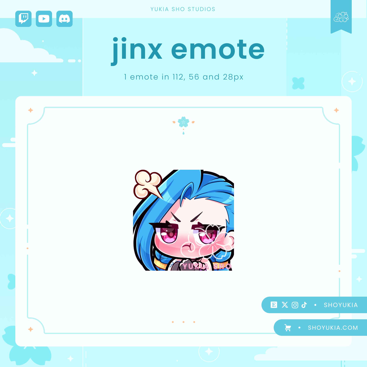 League of Legends Jinx Emotes