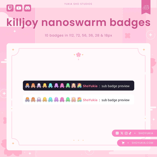 Valorant Killjoy Nanoswarm Sub Badges