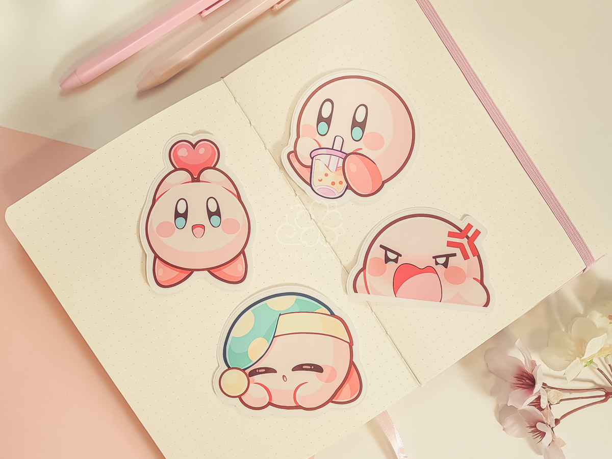 Kirbie Vinyl Stickers (Set 1)