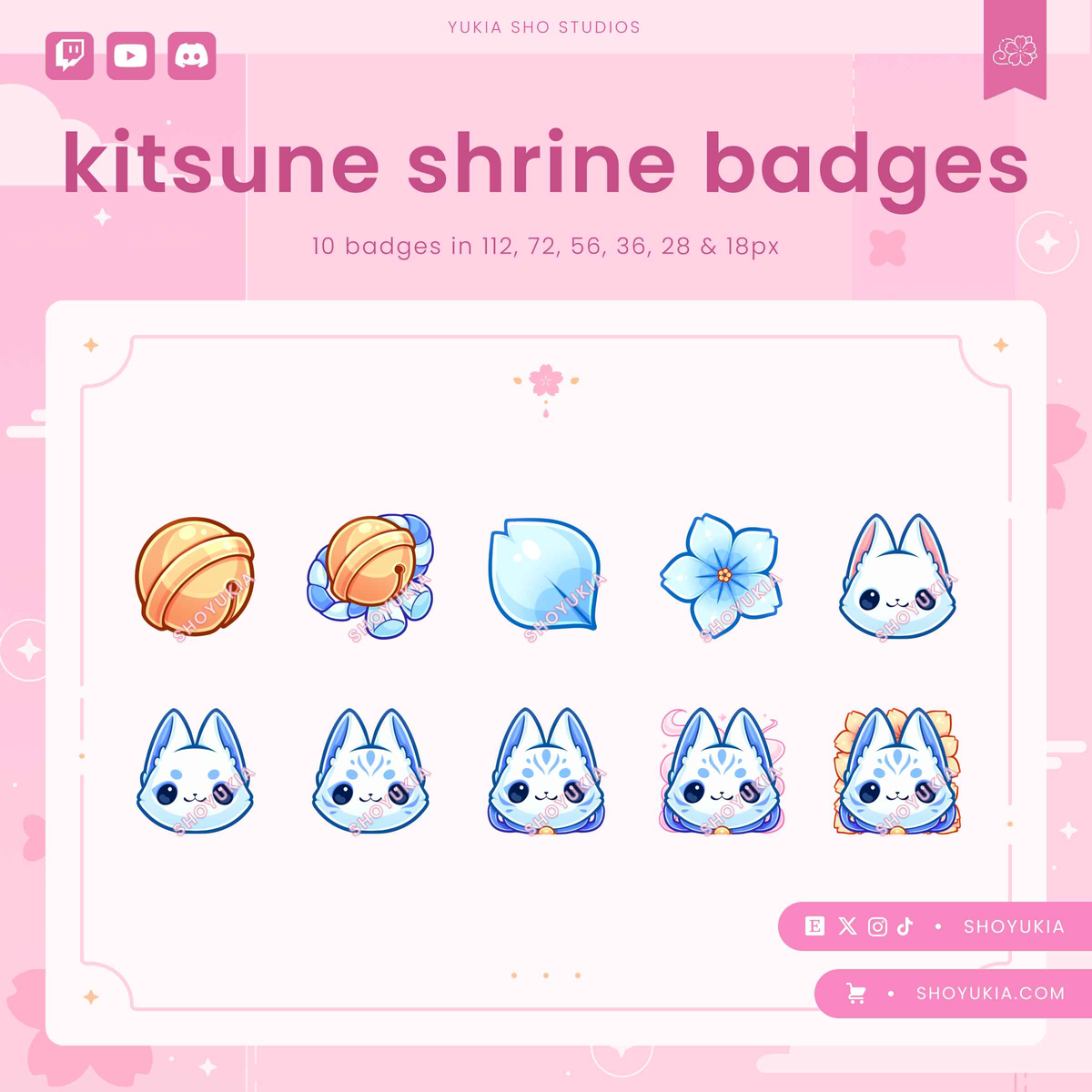 Kitsune Shrine Sub Badges