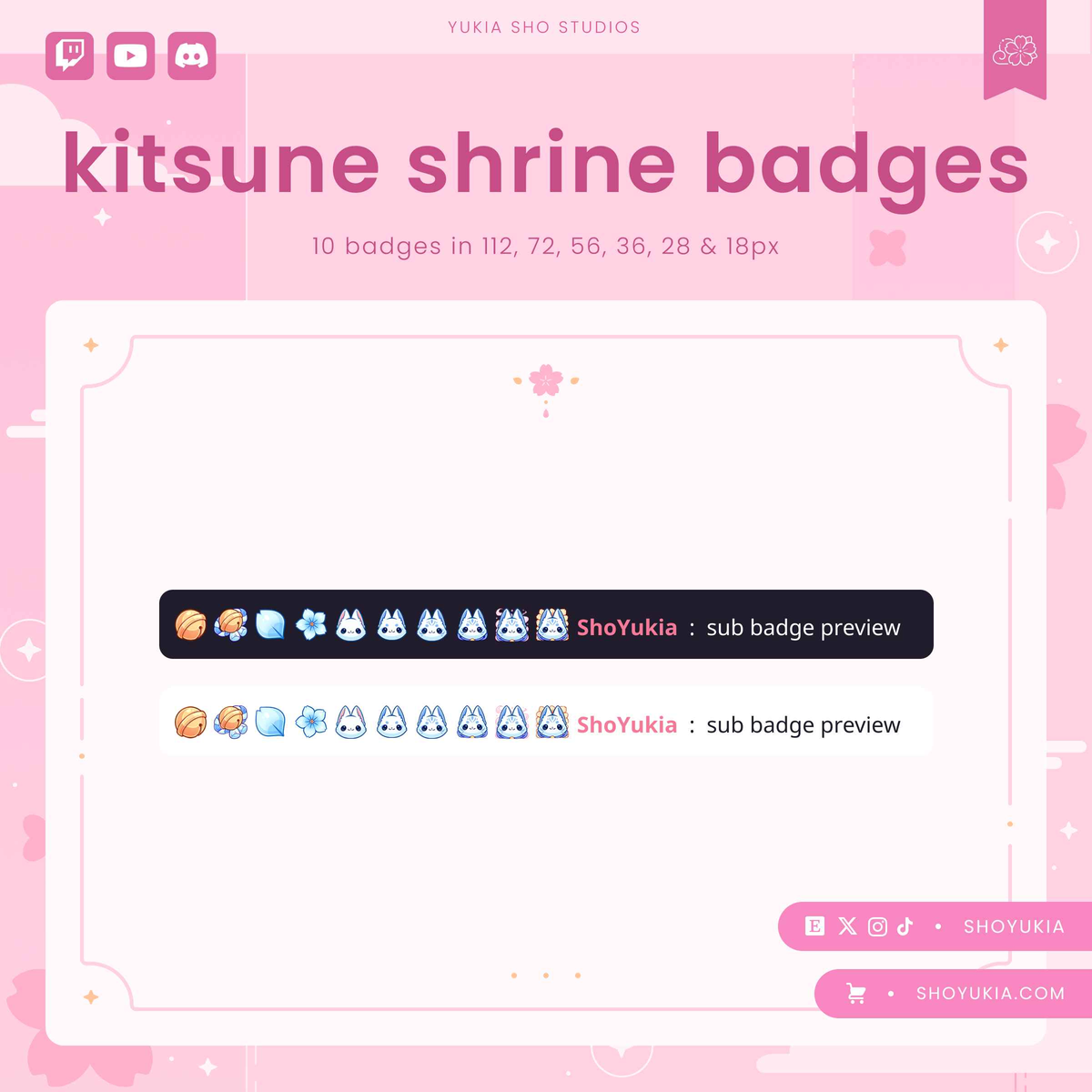 Kitsune Shrine Sub Badges