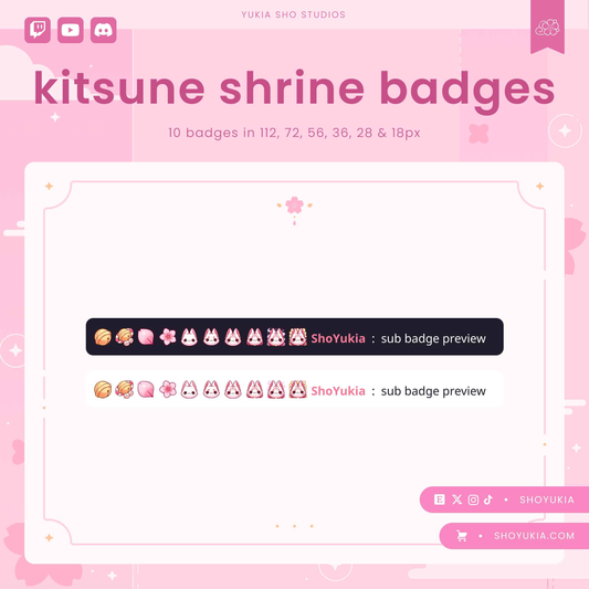 Kitsune Shrine Sub Badges