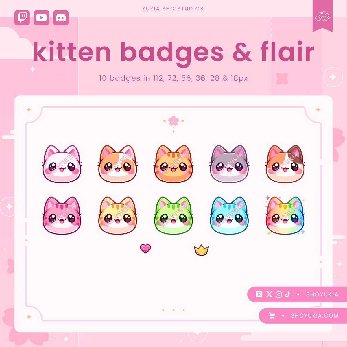 Kitten Sub Badges & Flair