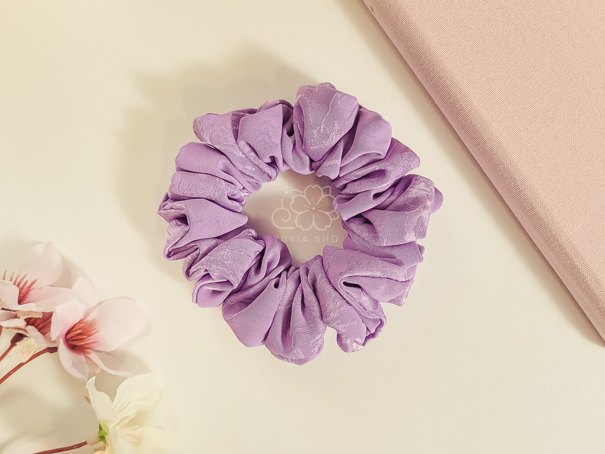 Lilac Blossom Mini Scrunchie