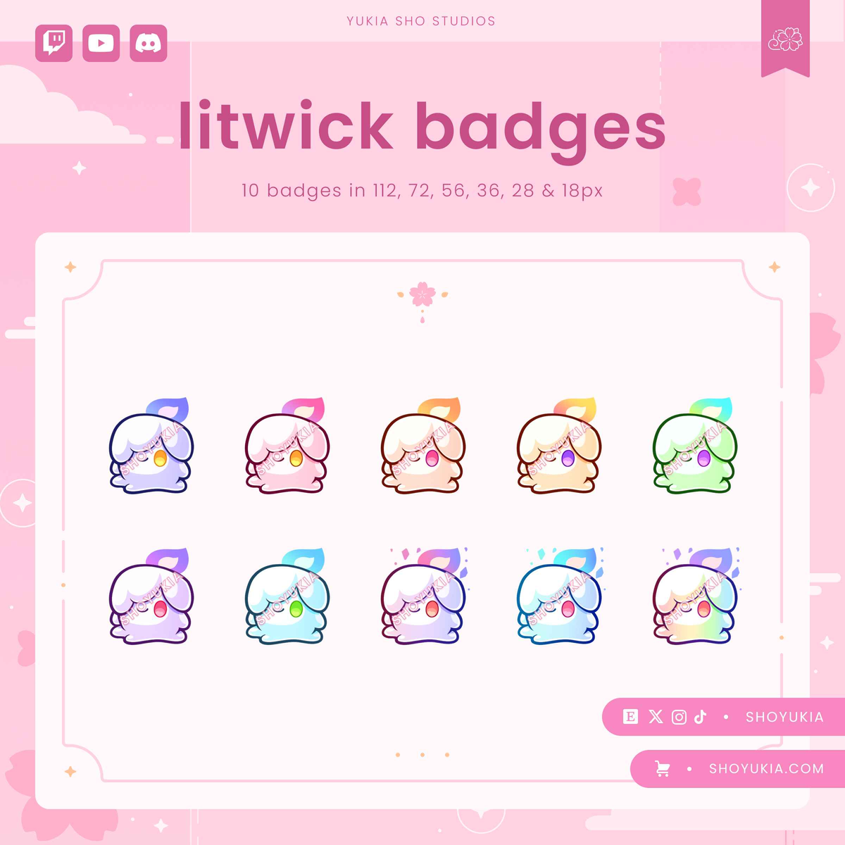 PKMN Litwick Sub Badges