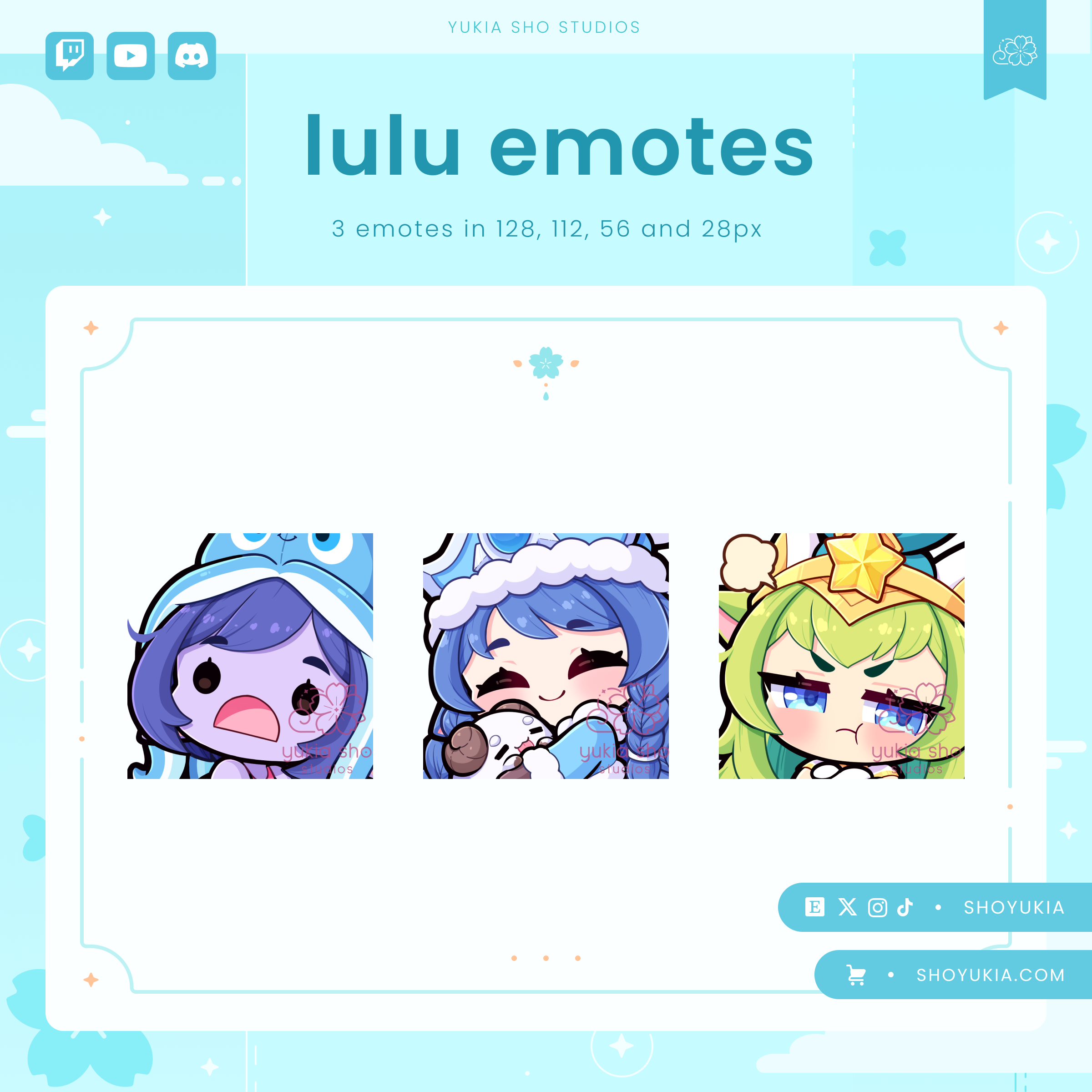Premade Twitch, YouTube & Discord Emotes | High-Quality Emote Pack ...