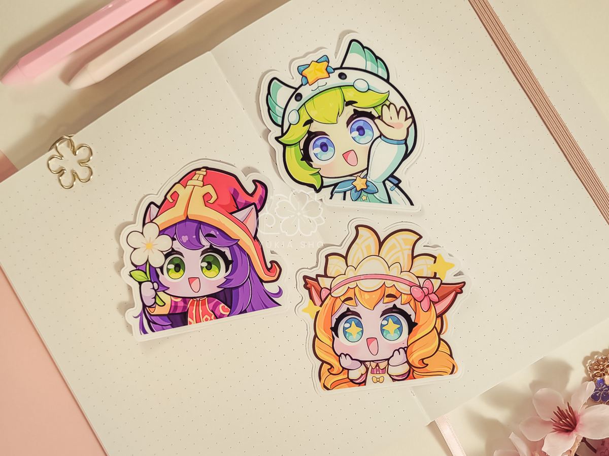 LoL Lulu 3" Vinyl Stickers (set 2)