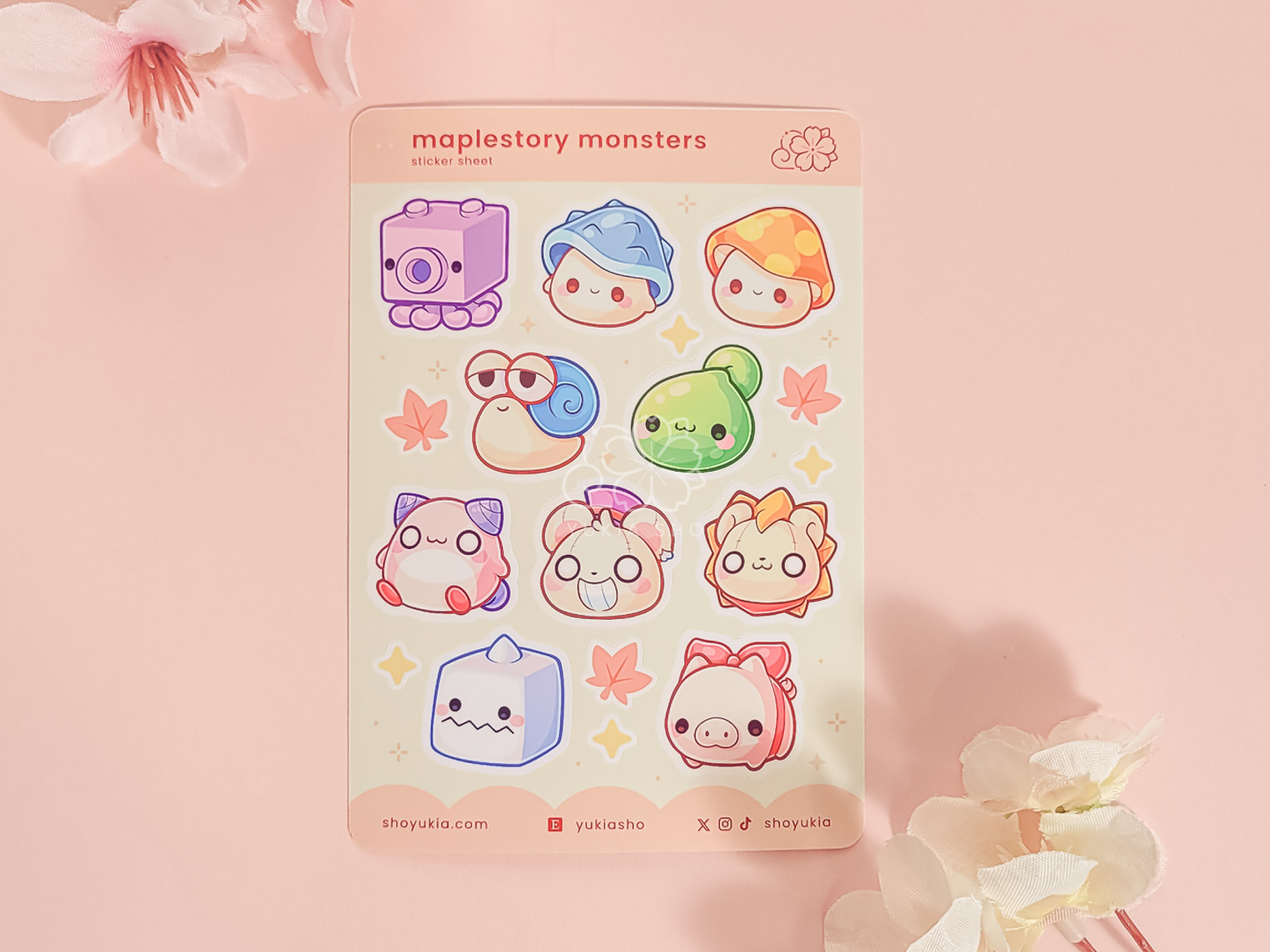 Maple Monsters Mini Sticker Sheet