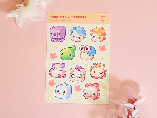 Maple Monsters Mini Sticker Sheet