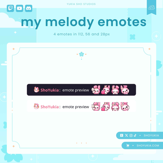 Kawaii Melo Emotes