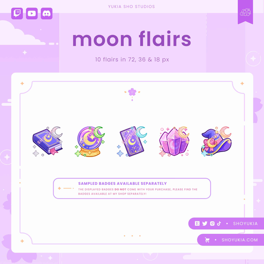 Moon Twitch Badge Flair