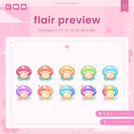 Mushroom Sub Badges & Flair