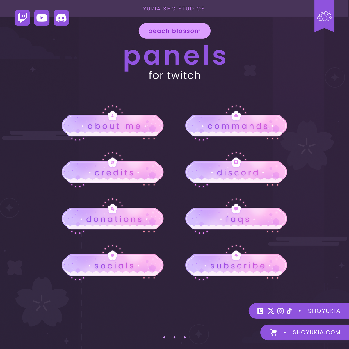 Paneles de contracción de color rosa nublado