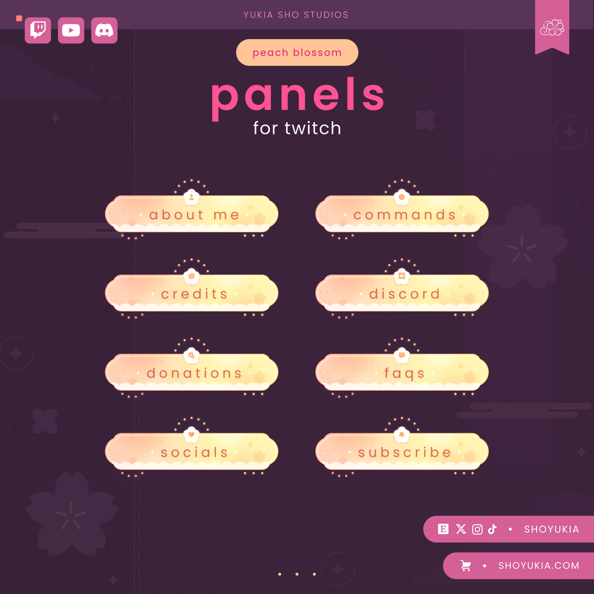 Paneles de contracción de color rosa nublado