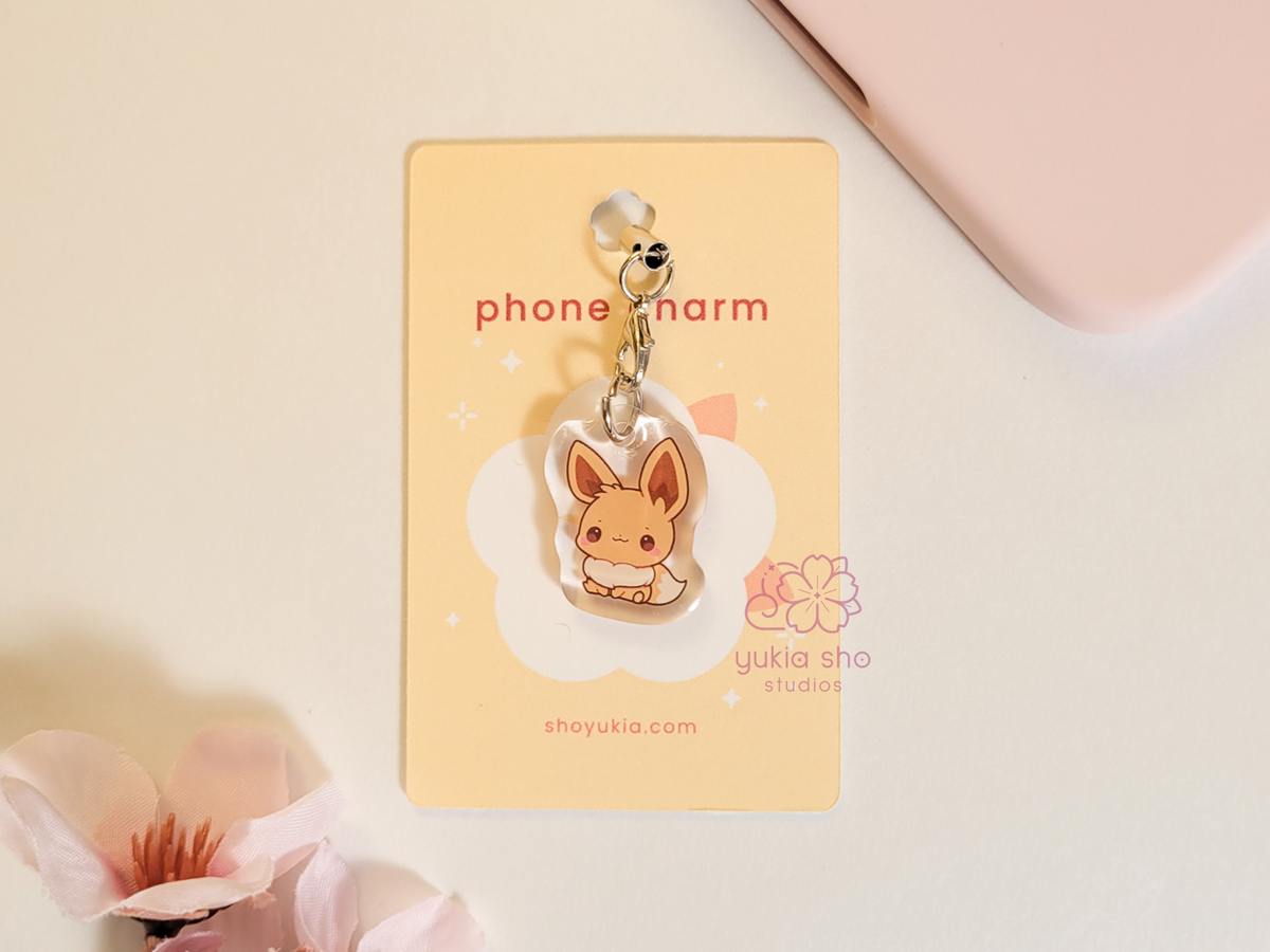 pkmn eevie phone charm