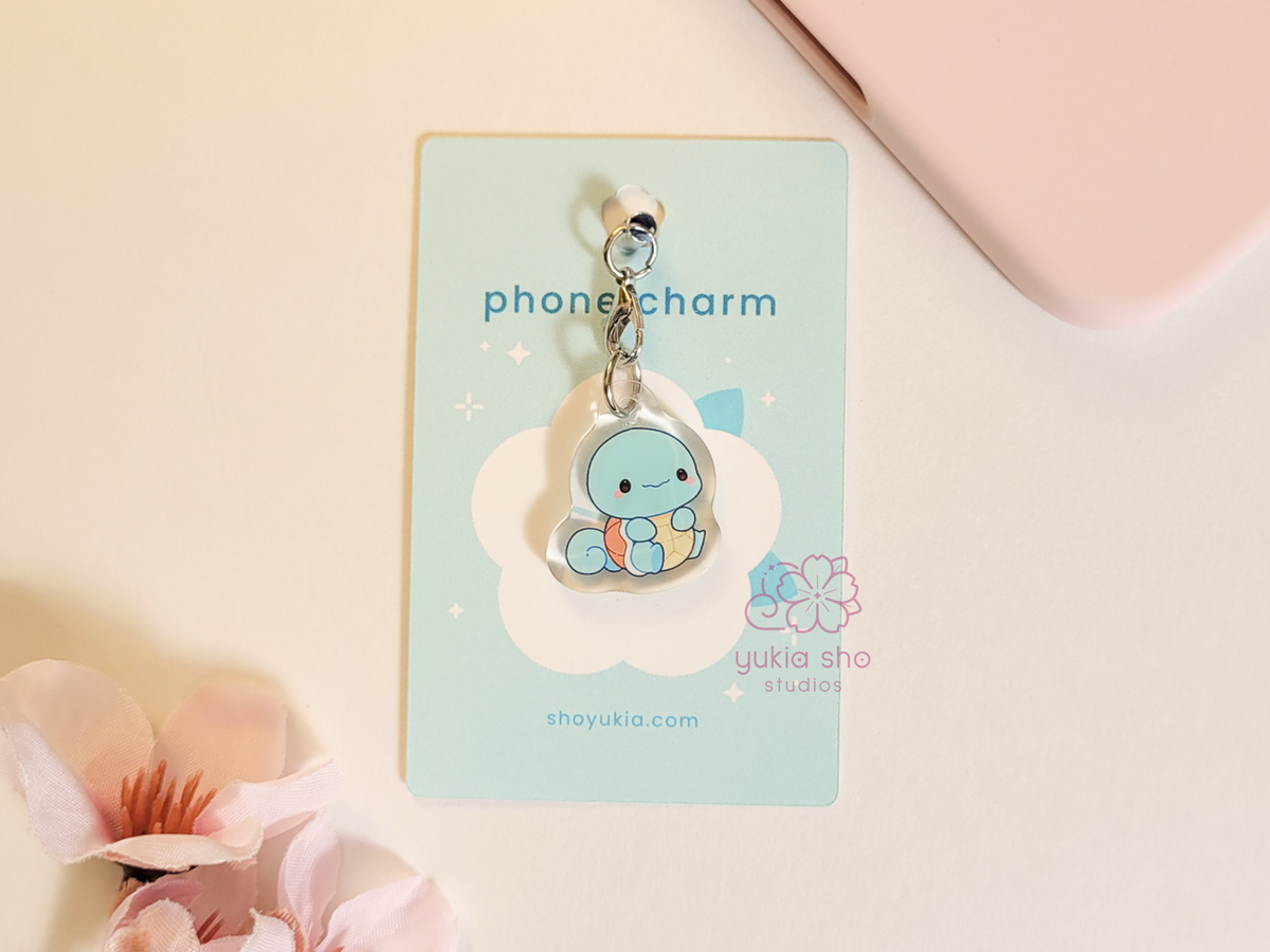 pkmn squirtie phone charm