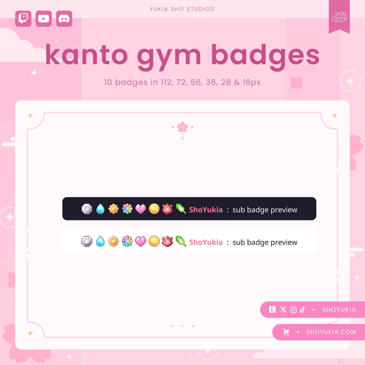 PKMN Kanto Gym Sub Badges