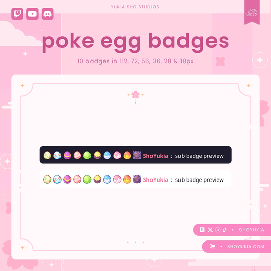 PKMN Egg Sub Badges